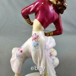 Antique Huge Royal Dux Porcelain Figurine, Gypsy Dancer