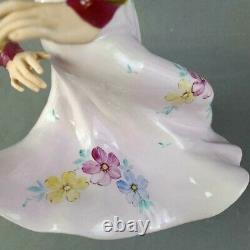 Antique Huge Royal Dux Porcelain Figurine, Gypsy Dancer