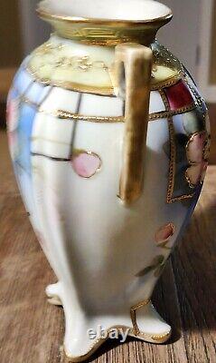 Antique Imperial Nippon Gold Encrusted & Cherry Blossoms Art Deco Vase