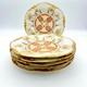 Antique J. P. L Jean Pouyat Limoges France Hand Painted Plates Art Deco Set Of 6
