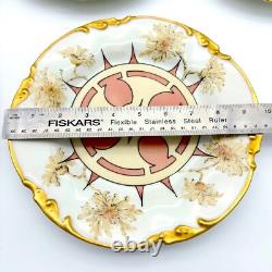 Antique J. P. L Jean Pouyat Limoges France Hand Painted Plates Art Deco Set Of 6