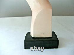 Antique KATZHUTTE Art Deco Porcelain Flapper Lady Head Statue