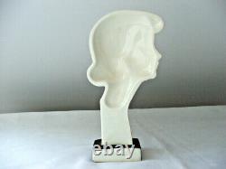 Antique KATZHUTTE Art Deco Porcelain Flapper Lady Head Statue