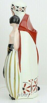 Antique Limoges Porcelain Perfume Lamp Art Deco France, Veilleuse Sultan Beloved