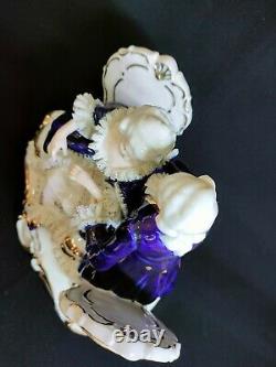 Antique Made in Japan Dress Lace Doll Porcelain Figure1960 TK Nagoya Doll rare