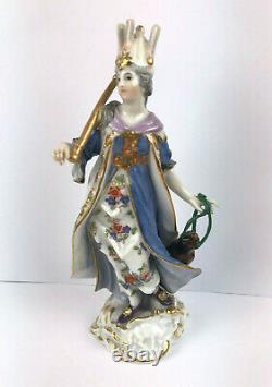 Antique Meissen Asia F. Meyer 1720 Hand Painted Royal Porcelain Figurine 19'c