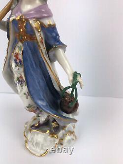 Antique Meissen Asia F. Meyer 1720 Hand Painted Royal Porcelain Figurine 19'c
