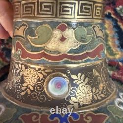 Antique Nippon Porcelain Vase Hand Painted Art Deco Morimura Bros