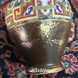 Antique Nippon Porcelain Vase Hand Painted Art Deco Morimura Bros
