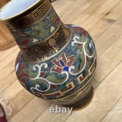 Antique Nippon Porcelain Vase Hand Painted Art Deco Morimura Bros