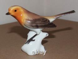 Antique Nymphenburg Porcelain Figurine Bird Warbler T Karner Germany 5 long