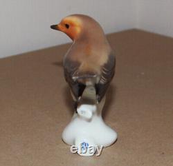 Antique Nymphenburg Porcelain Figurine Bird Warbler T Karner Germany 5 long