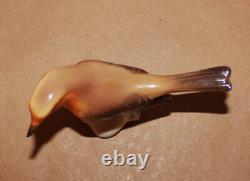 Antique Nymphenburg Porcelain Figurine Bird Warbler T Karner Germany 5 long