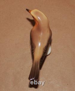 Antique Nymphenburg Porcelain Figurine Bird Warbler T Karner Germany 5 long