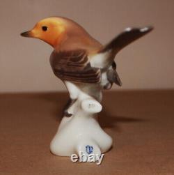 Antique Nymphenburg Porcelain Figurine Bird Warbler T Karner Germany 5 long