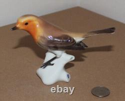 Antique Nymphenburg Porcelain Figurine Bird Warbler T Karner Germany 5 long