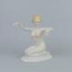 Antique Porcelain German Art Deco Figurine Of Nude Lady By Neundorf