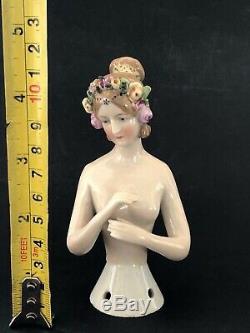 Antique Porcelain Half Doll Art Deco Lady GOEBEL Awesome Design