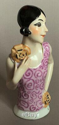 Antique Porcelain Half Doll Flapper Fasold & Stauch Germany 1920/30's Art Deco