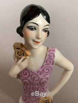 Antique Porcelain Half Doll Flapper Fasold & Stauch Germany 1920/30's Art Deco