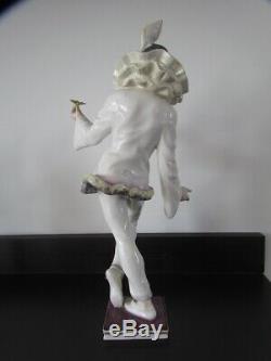 Antique Porcelain Hutschenreuther Pierrot Signed Gunther Granget Figurine