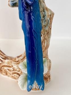 Antique Porcelain Macaw Parrots Bird Figurine Capodimonte 14 Art Deco 1910-s