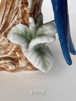 Antique Porcelain Macaw Parrots Bird Figurine Capodimonte 14 Art Deco 1910-s