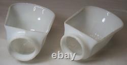 Antique Porcelain Sconce Pair Vtg Light Fixture Ceramic Art Deco Wired USA #F70