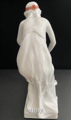 Antique ROSENTHAL Art Deco Porcelain SNAKE CHARMER Nude Figurine B. BOESS