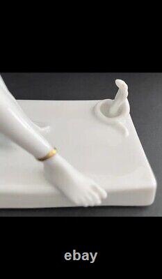 Antique ROSENTHAL Art Deco Porcelain SNAKE CHARMER Nude Figurine B. BOESS