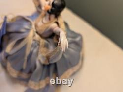 Antique Rare HALF DOLL Flapper PINCUSHION DOLL Art Deco German Finger Chip