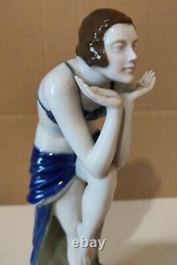 Antique Rosenthal Art Deco Porcelain Figurine by D. Charol 1920's