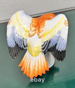 Antique Rosenthal Germany Porcelain Hand Painted Parrot Figurine