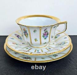 Antique Royal Copenhagen Henriette Cup & Sauser & Plate Hand Painted 1920s