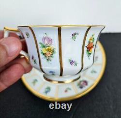 Antique Royal Copenhagen Henriette Cup & Sauser & Plate Hand Painted 1920s