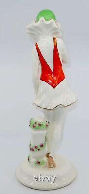 Antique Royal Dux, 1918-1938, Czechoslovakia, THE DANCER Art Deco Figurine, 17