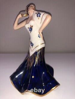 Antique Royal Dux Art Deco Lady Woman Spanish Dancer Figurine Figure Porcelain
