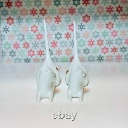 Antique Royal Dux Bohemia Siamese Cat Pair Art Deco Porcelain c. 1920s