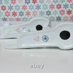 Antique Royal Dux Bohemia Siamese Cat Pair Art Deco Porcelain c. 1920s