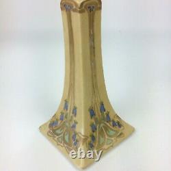 Antique Set B & Co Limoges France Porcelain Hand Painted Candle Holders Signed