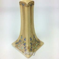 Antique Set B & Co Limoges France Porcelain Hand Painted Candle Holders Signed