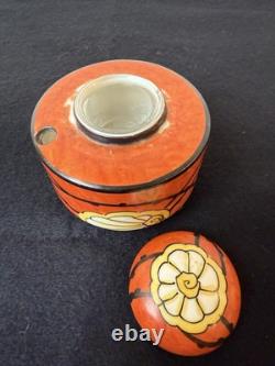 Antique Sevres French Art Deco Inkwell, Porcelain