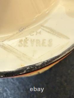 Antique Sevres French Art Deco Inkwell, Porcelain