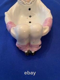 Antique Sitzendorf Germany Pierrot Porcelain Art Deco Harlequin Small Dish