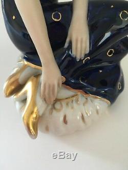 Antique Vintage Art Deco Royal Dux Lady Woman Figurine Figure Flapper