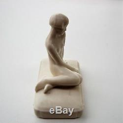 Antique Vintage Authentic Rookwood 1930 Female Nude On Base Just Beautiful