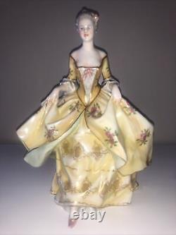 Antique Vintage Deco Ginori Italian Porcelain Lady Woman Maiden Figurine Figure