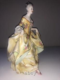 Antique Vintage Deco Ginori Italian Porcelain Lady Woman Maiden Figurine Figure