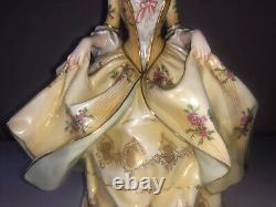 Antique Vintage Deco Ginori Italian Porcelain Lady Woman Maiden Figurine Figure