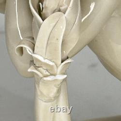 Antique Von Schierholz Porcelain Nude Woman Kneeling Figurine Rococo Art Nouveau